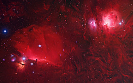 梦幻红色宇宙背景