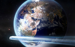大氣宇宙行星背景