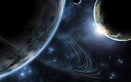 大氣宇宙行星背景
