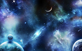 浪漫宇宙星球背景