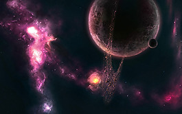 大氣宇宙星球背景