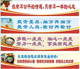 廚房標語展板