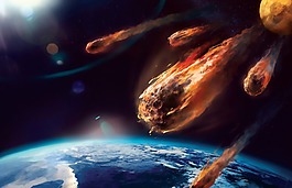 創意夢幻火石唯美星空背景