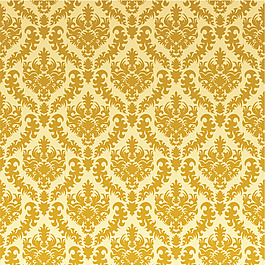 黃色印花布卡通矢量素材