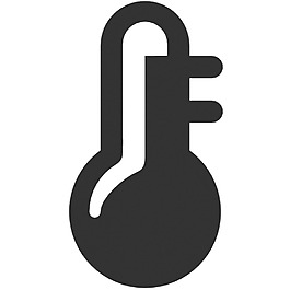 黑色抽象氣溫計(jì)免摳png透明素材