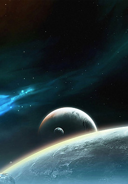大气宇宙星球唯美星空背景