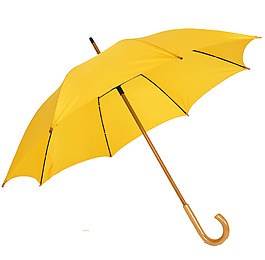 黄色时尚雨伞免抠png透明素材