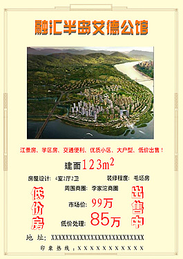 房屋出售海報