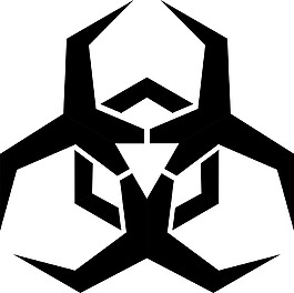 創意生物危害標志免摳png透明素材