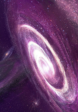 大氣紫色宇宙唯美星空背景