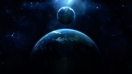 黑色宇宙星球唯美星空背景