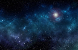 夢(mèng)幻藍(lán)色創(chuàng)意唯美星空背景