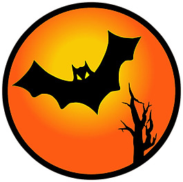 萬圣節蝙蝠太陽免摳png透明素材