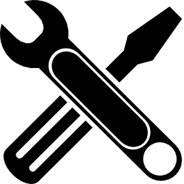 黑色維修工具免摳png透明素材