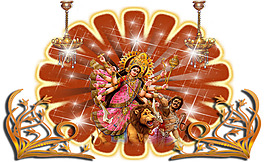 漂亮的杜爾嘎女神免摳png透明素材