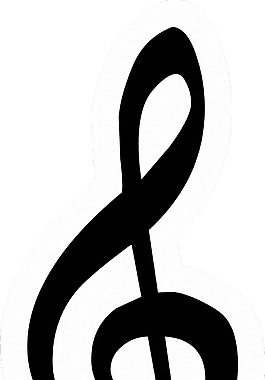 五線譜音符圖標(biāo)免摳png透明圖層素材