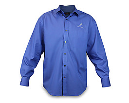 蓝色正式衬衫免抠png透明素材