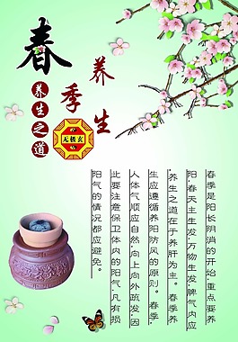 春養(yǎng)生展板