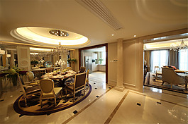 金色大廳古典效果圖