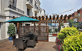 室外陽臺古典效果圖