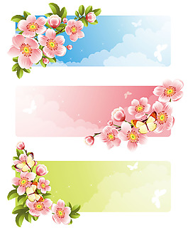 桃花矢量素材