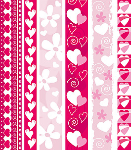 粉色愛心矢量素材
