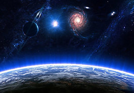 彩色漸變宇宙背景素材