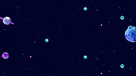 唯美藍(lán)色星球背景