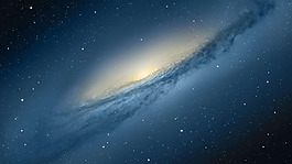 簡(jiǎn)約藍(lán)色星空背景