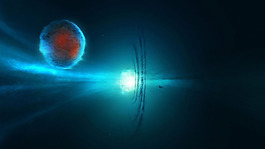 簡約藍(lán)色星空背景