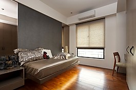 簡約現代風臥室效果圖
