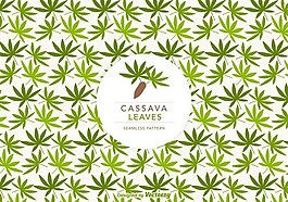 葉子圖案花紋矢量素材