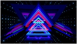 三角形星光大道視頻素材