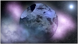 宇宙美麗行星視頻素材