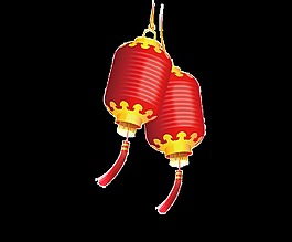 紅色喜慶燈籠素材