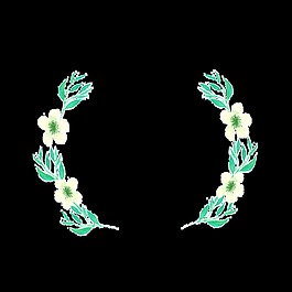 花環透明素材