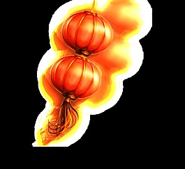 紅色發(fā)光燈籠