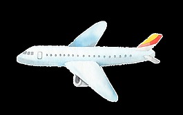 航空飛機(jī)透明裝飾素材