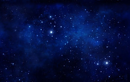 簡約唯美藍(lán)色星空背景