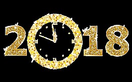 2018金色藝術字