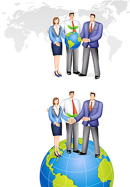 手繪地球合作元素