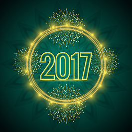 2017帶光源的綠色背景矢量素材