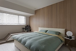 簡約室內(nèi)臥室大床效果圖