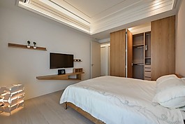 簡約室內臥室大床裝修效果圖