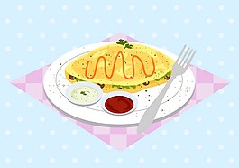 早餐矢量素材