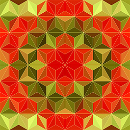 立體幾何圖卡通矢量素材