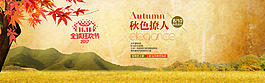 雙11唯美簡(jiǎn)約秋季女裝海報(bào)Banner