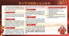 河口县深入十九大精神展板