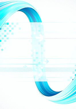 藍色科技感背景模版