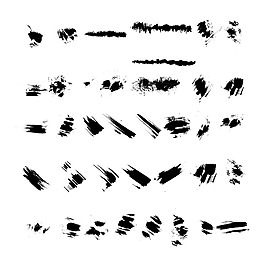 手繪水墨線條元素